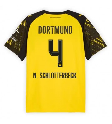Borussia Dortmund Nico Schlotterbeck #4 Primera Equipación 2025-26 Manga Corta
